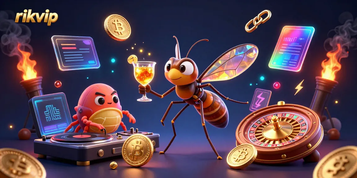Experience thrilling gaming action at rikvip with vibrant characters and dynamic casino elements.