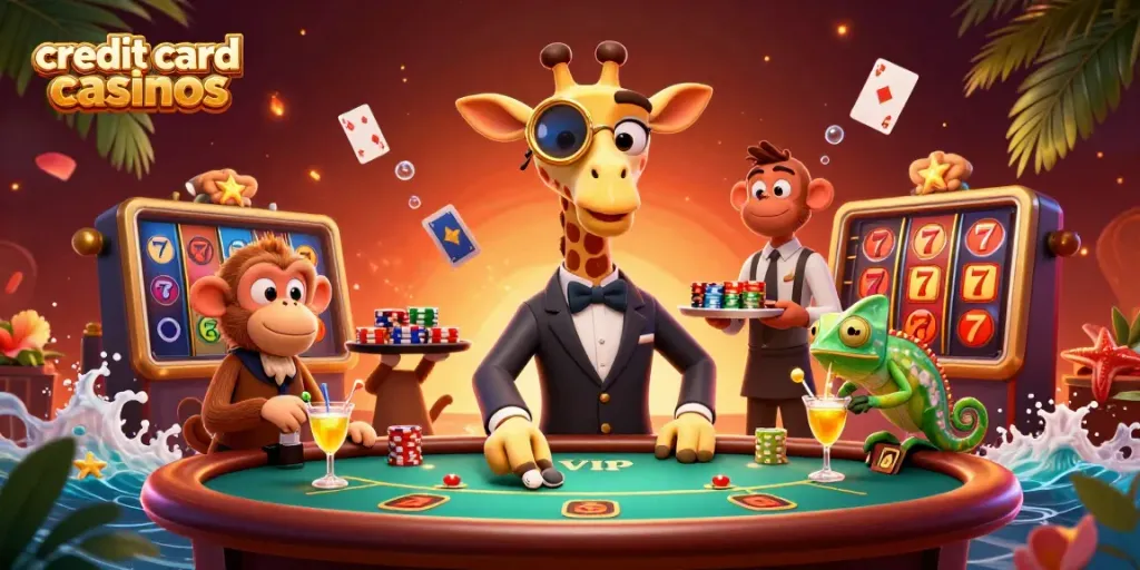 Experience thrilling gameplay at credit card casinos with dynamic characters and exciting game elements.