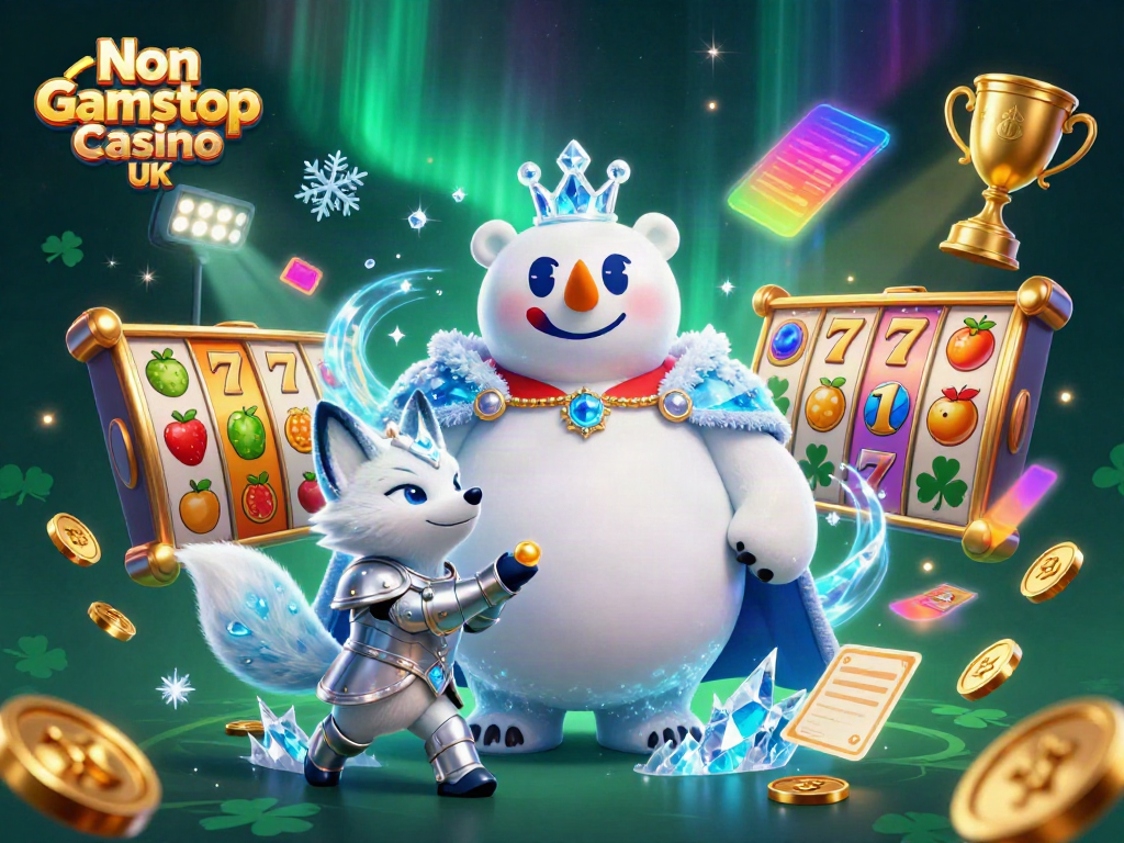 Engage with the vibrant world of Non Gamstop Casino UK featuring dynamic game elements and characters.