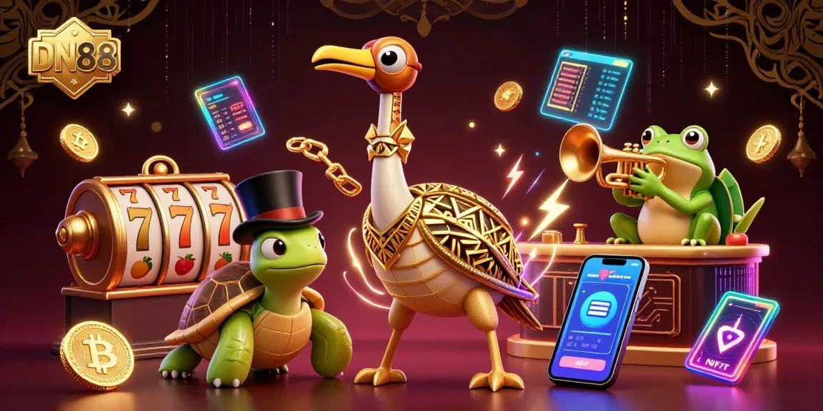 Experience the excitement of DN88 slots at a retro speakeasy with vibrant gaming elements.