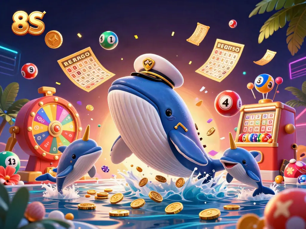 Engage in thrilling gameplay at 8S with our vibrant casino themed illustration featuring dynamic characters.