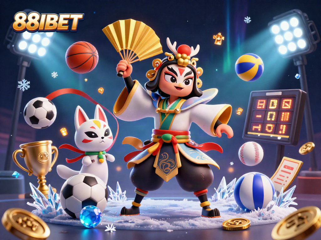 Experience thrilling gaming adventures with 88IBET, featuring vibrant sports elements and dynamic characters.