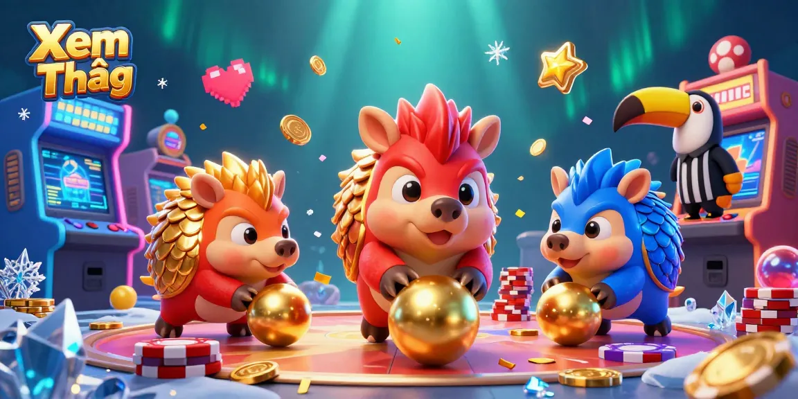 Xem Thêm on a thrilling gaming journey showcasing playful pangolins engaging in a dynamic casino adventure.
