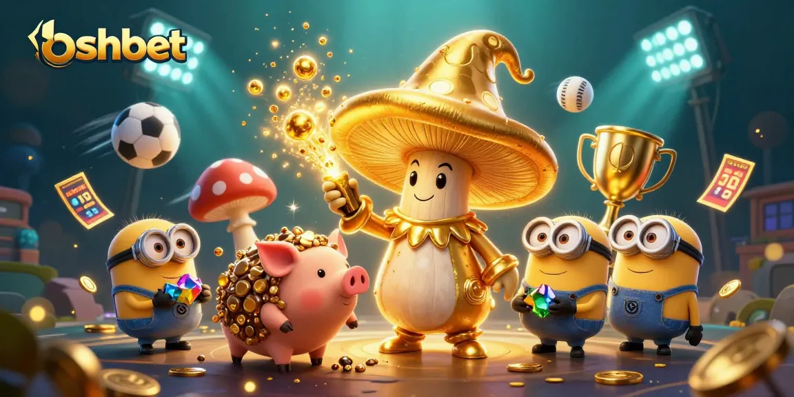 Engage with bshbet's vibrant gaming scene featuring magical characters, sports, and treasures.