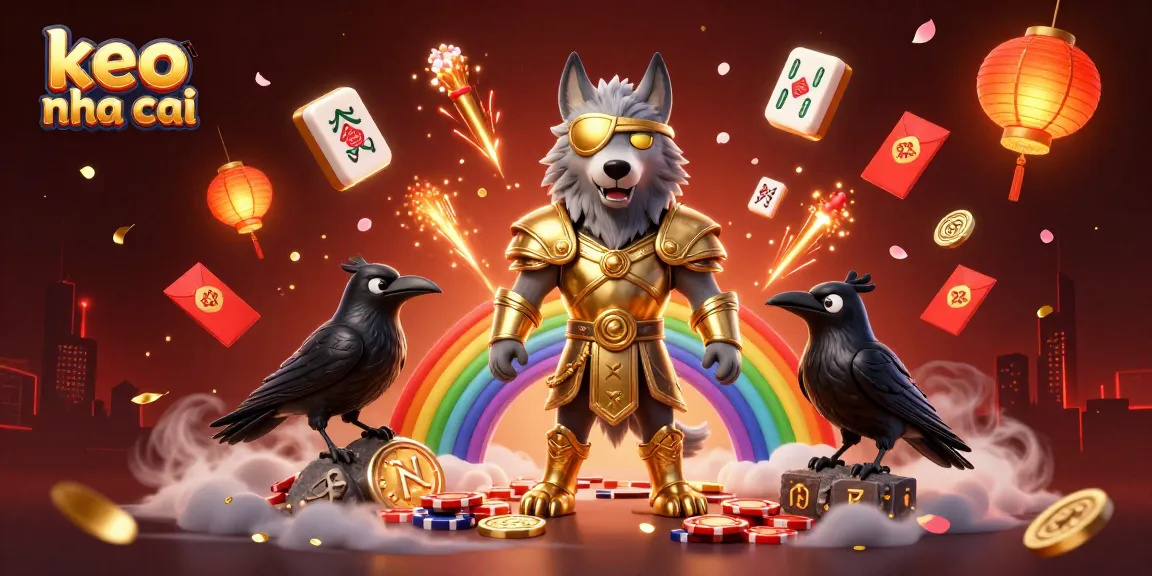 Engage with keo nha cai as Odin, ravens, and casino elements create a vibrant gaming atmosphere.