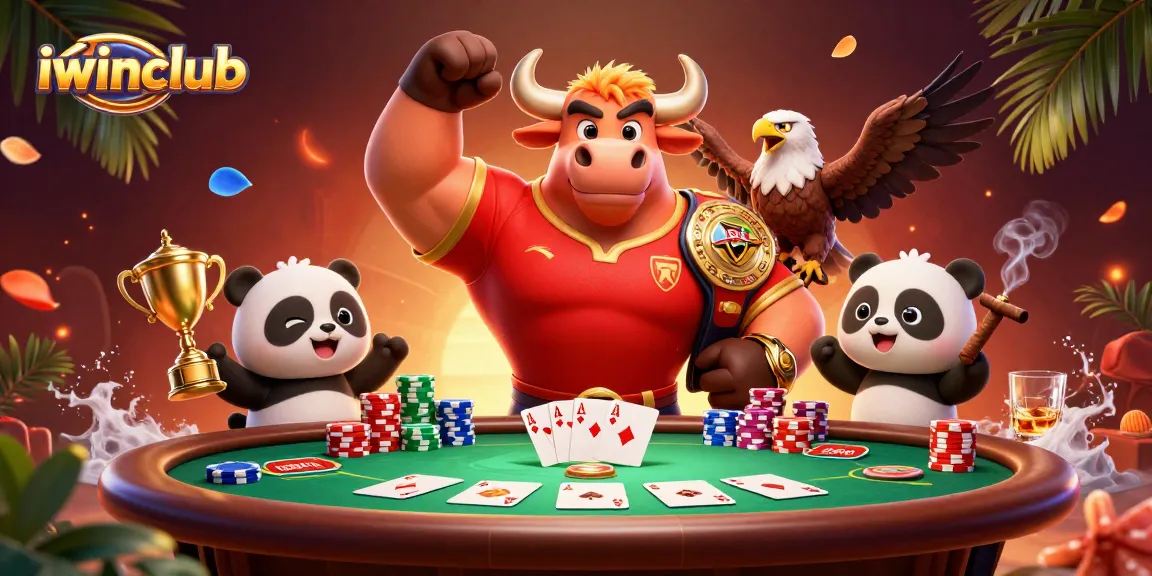 Celebrate big wins at iwinclub with exciting poker scenes featuring vibrant characters and dynamic gameplay.
