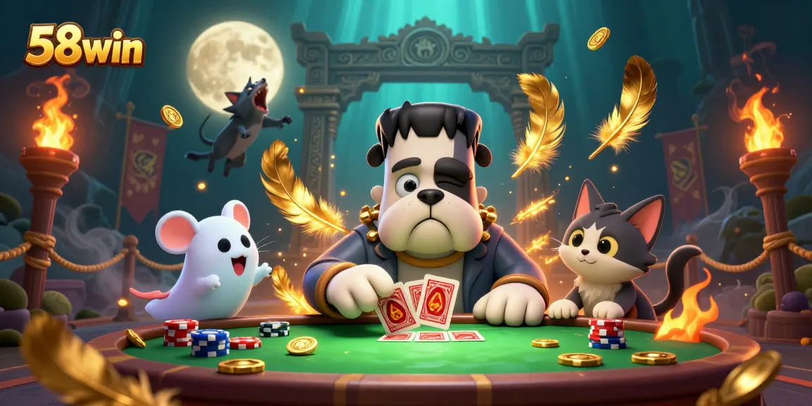 Engage in thrilling games at 58win with stylish card dealers and vibrant casino atmosphere